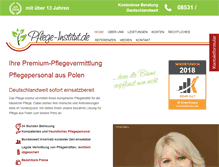 Tablet Screenshot of pflege-institut.de